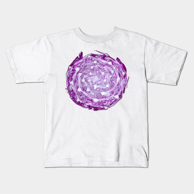 Purple cabble cabbage Kids T-Shirt by Made the Cut